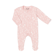Pyjama en modal Plantes sur rose 3 mois -8 ans