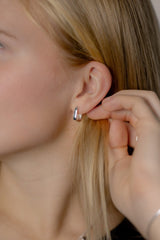 Glee petite square hoops