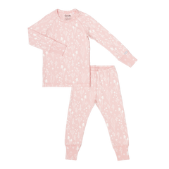 Pyjama en modal Plantes sur rose 3 mois -8 ans