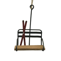 Remontée mécanique ORN en métal/jute 14 cm x 3,8 cm