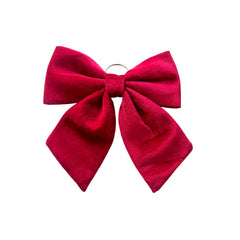 Boucle en tissu éponge rouge