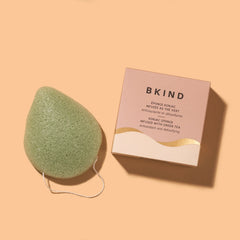 Bkind - Éponge konjac nettoyante - Thé vert antioxydant