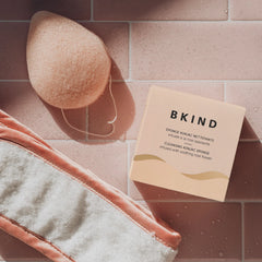 Bkind - Éponge konjac nettoyante - Rose apaisante