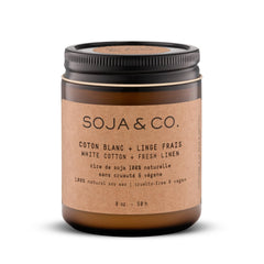 Soja & Co - Bougie | Coton blanc + Linge frais