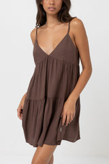 classic tiered mini dress